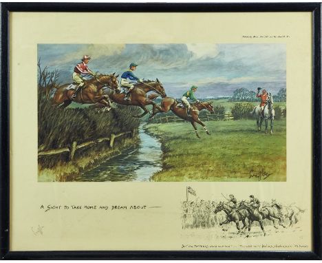 Snaffles, Charles Johnson Payne (1884-1967) signed print - A Sight To Take Home And Dream About, with Snaffle blindstamp, pub