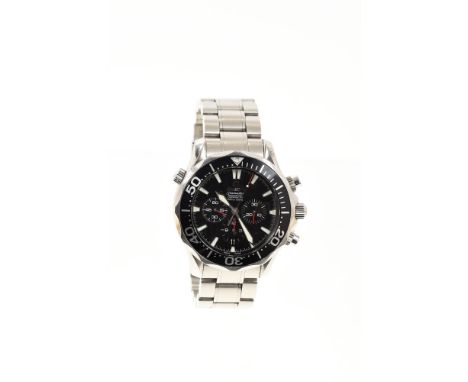 Gentlemen's Omega Seamaster Professional Chronometer Automatic stainless steel wristwatch with 3301A Calibre automatic moveme