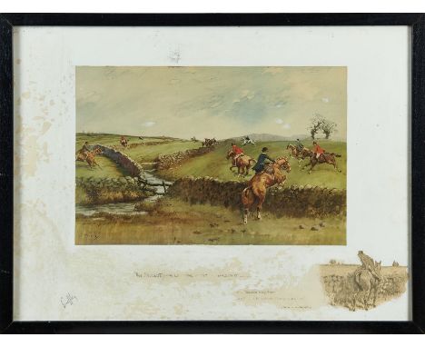 Snaffles, Charles Johnson Payne (1884-1967) signed print - The Biggest Walls In The Country Was In It, with Snaffle blindstam