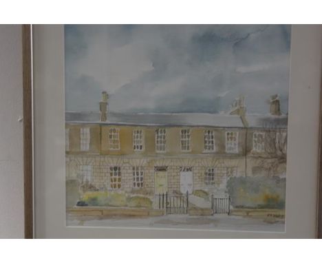 E.A. Walker, 20 Comely Bank, Edinburgh, watercolour, 32cm by 33cm