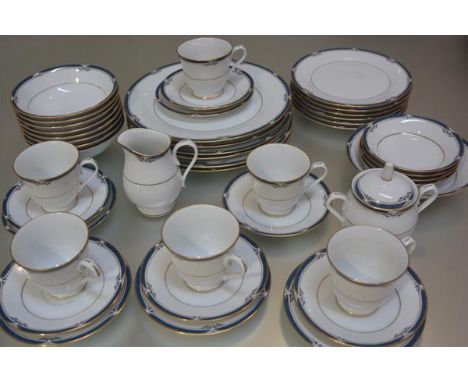 A Noritake Impressions thirty nine piece tea and dinner service including six teacups, saucers, side plates, eight dessert bo