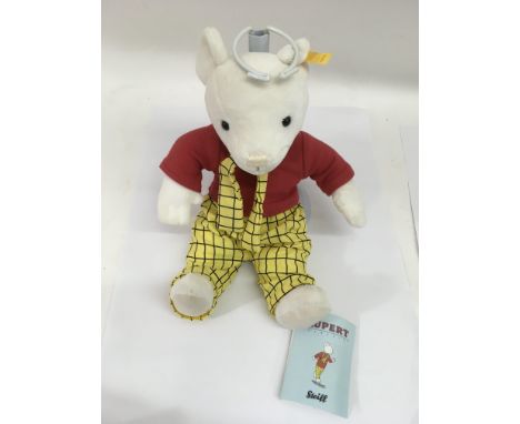 A Steiff Rupert bear