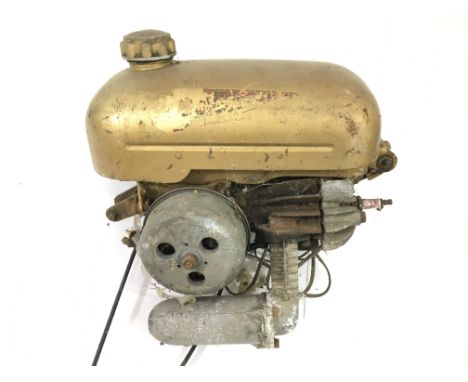 A 1950s Trojan mini motor bicycle engine.