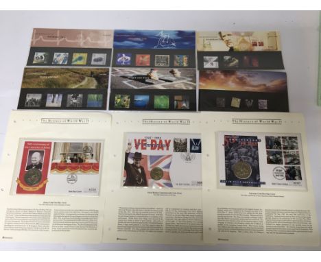 A collection of stamps comprising of first day covers and presentation packs.