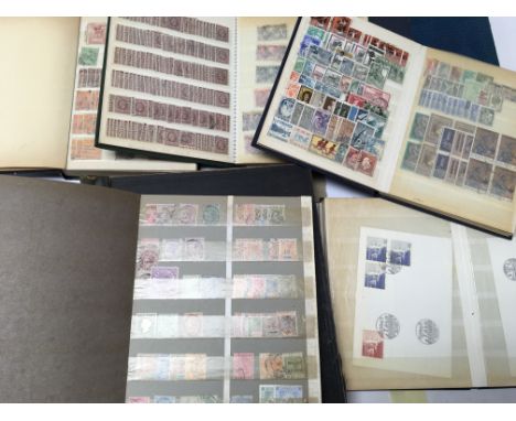 A collection of stamp albums including Victorian stamps Empire and commonwealth and other British and world stamps. (a lot)