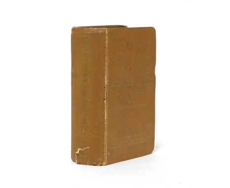 WISDEN Cricketers' Almanack: 1934 Original Hardback, first edition. Covers slightly rubbed, inner hinges cracked, otherwise a