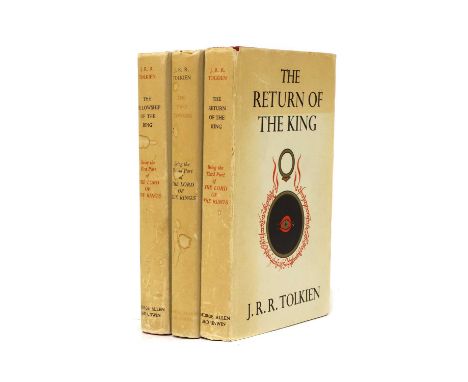 TOLKIEN, J R R: The Lord of the Rings, Three volumes. George Allen and Unwin, first editions, 12th. 8th. And 9th. Impressions