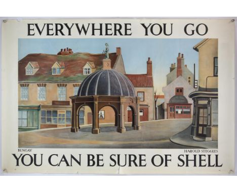 Everywhere You Go You can be sure of Shell - Vintage advertising poster, Bungay, rolled, 30 x 45 inches.This series featured 