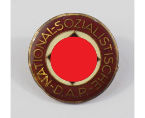 Nationalsozialistische Deutsche Arbeiterpartei (NSDAP)  Mitgliedsabzeichen emaillierte Ausführung, mit RZM-Hersteller M 1/146