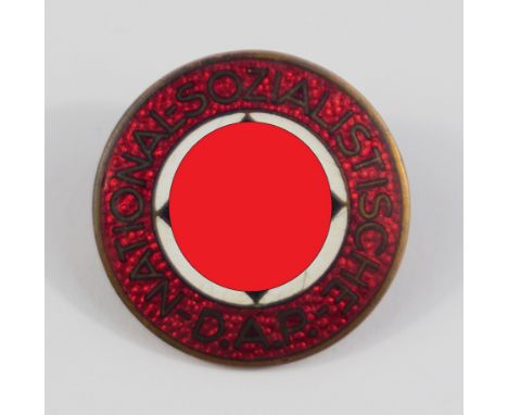 Nationalsozialistische Deutsche Arbeiterpartei (NSDAP)  Mitgliedsabzeichen  emaillierte Ausführung, mit RZM-Hersteller M 1/72