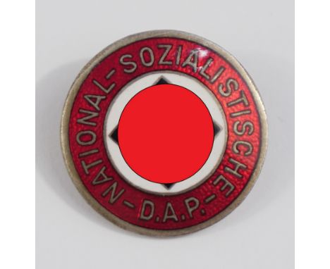Nationalsozialistische Deutsche Arbeiterpartei (NSDAP)  Mitgliedsabzeichen emaillierte Ausführung, mit RZM-Hersteller M 1/72 