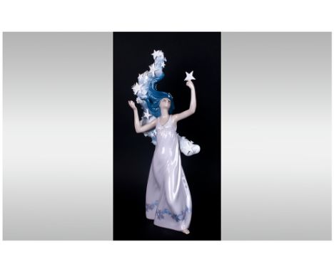 Lladro Figure ' Inspiration Millennium Collection ' Milky Way. Model Num.6569. Issued 1998-2000. Stands 15.75 Inches High. In
