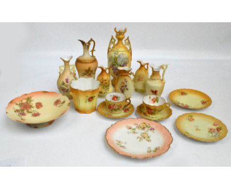 A quantity of decorative ceramics including a small quantity of Wedgwood jasperware, a quantity of Worcester Eavesham oven to