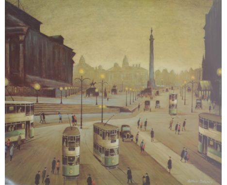 ARTHUR DELANEY (1927-1987); a signed limited edition coloured print, "St. George's Hall", signed in pencil lower right, no. 1