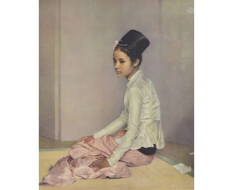 GERARD KELLY; a signed coloured print, "Saw Ohn Nyun", signed in pencil lower right, published in 1960 by Frost and Reed Ltd 