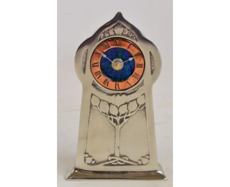 A modern battery operated Liberty style mantel clock, height 20cm.