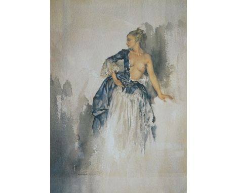 After WILLIAM RUSSELL FLINT (1880-1969); a limited edition coloured print, a semi nude female, 511/850, bearing blind stamp t