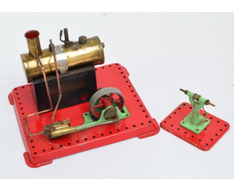 A Mamod standing traction "Donkey" engine and a separate further attachment (2).