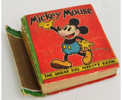 A c.1933 Walt Disney Mickey Mouse Book, "The Great Big Midget Book", published by Dean & Son Ltd of Ludgate Hill, London, wit