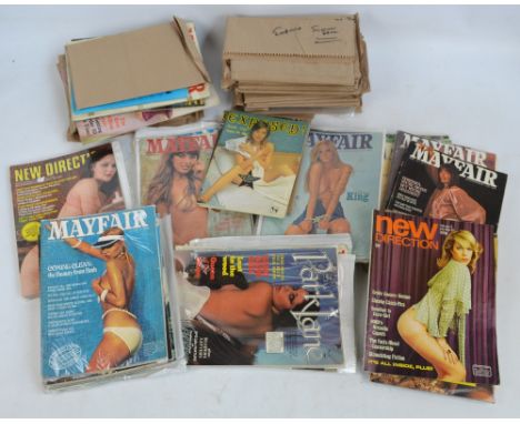 A quantity of gentleman's special interest top shelf magazines including Mayfair. CONDITION REPORT: We are unable to post thi