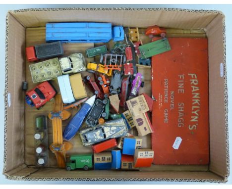 A Franklyn's tin-plate Novel Patience Game in advertising tin 26cm long, various die-cast models by Jolly Roger, Lesney, Chad