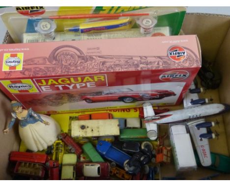 Various makers - twenty-one unboxed and playworn Lesney models, Trig-ang Minic Mini Van Post Office telephones and American A