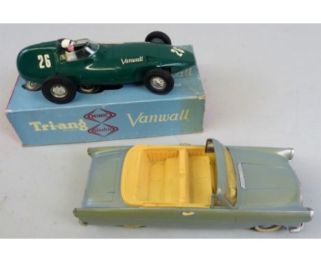 A Tri-ang Minic Electric scale model of a Vanwall racing car, boxed, and a Tri-ang battery operated Ford Zephyr convertible, 