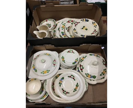 VINTAGE ADAMS HAND PAINTED "TITIAN DINNER WARE" (35)