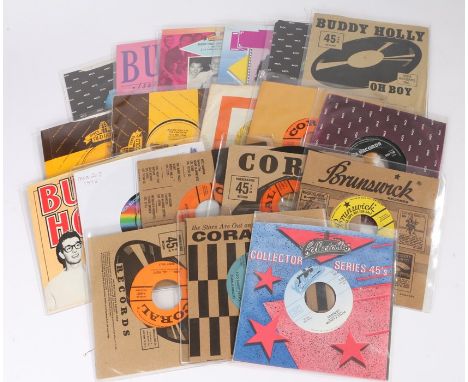 19x reissue 7'' singles. Buddy Holly, Charlie Phillips, Lou Giordano, Ivan, The Crickets.