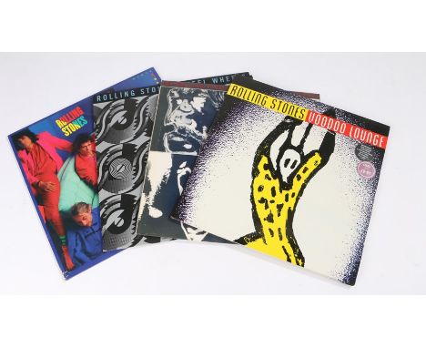 4x Rolling Stones LPs. Emotional Rescue. Dirty Work. Steel Wheels. Voodoo Lounge.