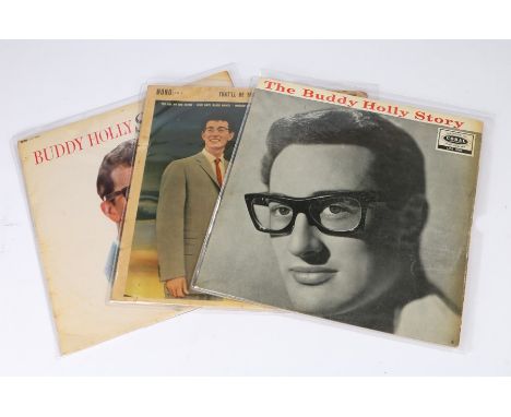 3x Buddy Holly LPs. The Buddy Holly Story (LVA 9105). That'll Be The Day (AH3). Showcase (LVA 9222)