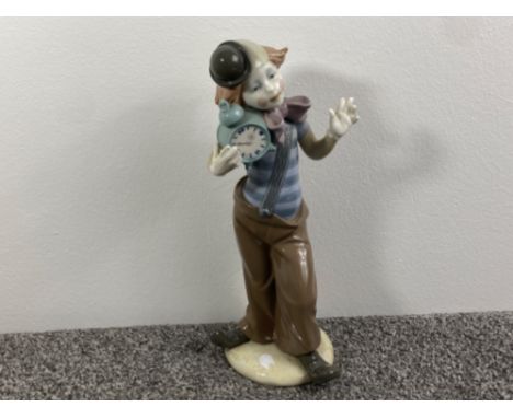 Lladro figure 5056 ‘Clown Alarm Clock‘ in good condition