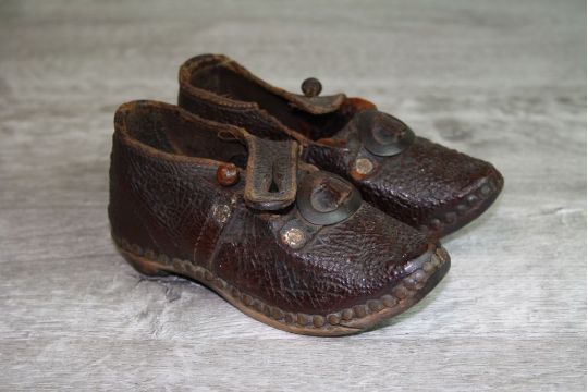 leather clogs with wooden soles