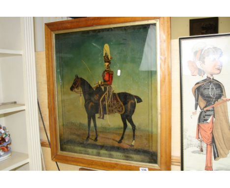 Maple veneer framed and glazed Print "Officers of the British Army No42"