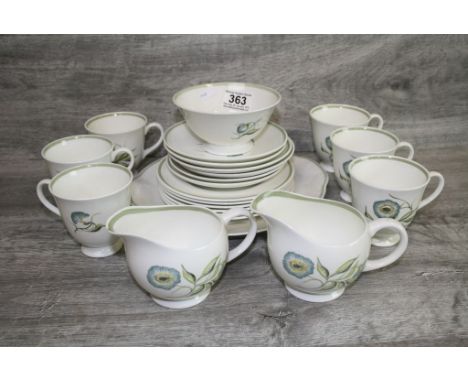 Susie Cooper part tea service for six places to include cream jugs, side plates etc