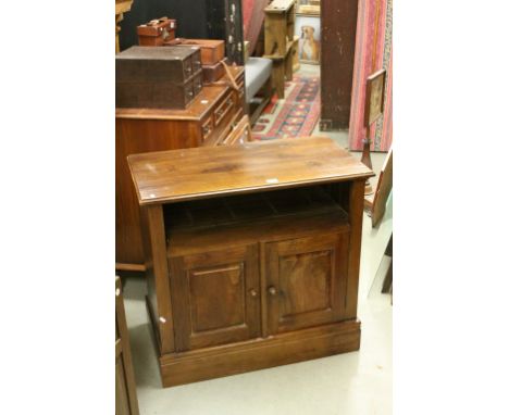 Mahogany Side Cabinet with shelf and cupboard below