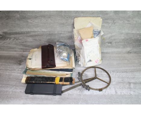 Collection of vintage Ephemera, Scientific publications and Instruments etc