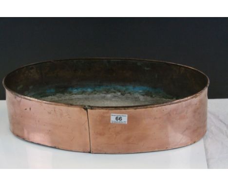 19th century Copper Oval Planter
