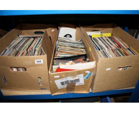 Approximately 500 vinyl singles spanning genres and decades to include The Beatles, The Rolling Stones, Queen, Madness, Micha