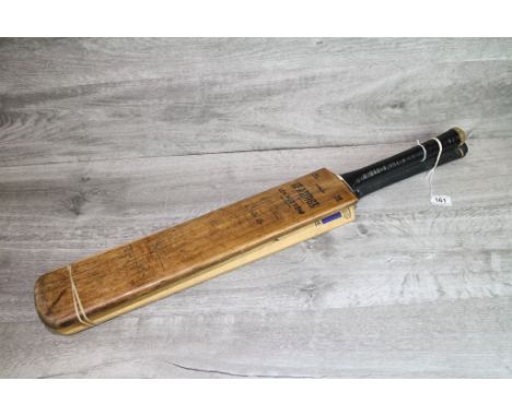 Two vintage Cricket Bats to include a Len Hutton Autograph example &amp; a Gunn &amp; Moore bat with numerous Autographs