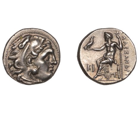 Greek Coinages, KINGS OF MACEDON, Alexander III (336-23), Drachm, Lampsakos, posthumous issues, c. 310-01, head of Herakles r