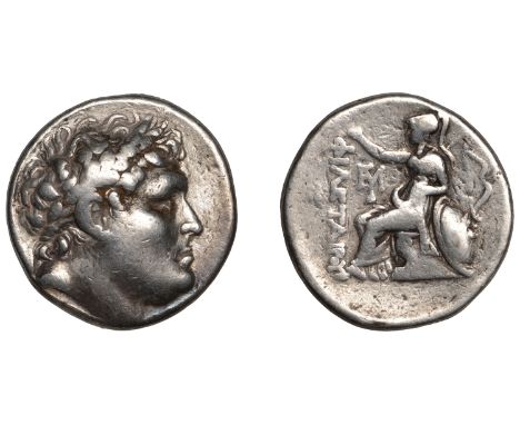 Greek Coinages, KINGS OF PERGAMON, Attalos I (241-197), Tetradrachm, Pergamon, head of Philetairos right, rev. Athena seated 