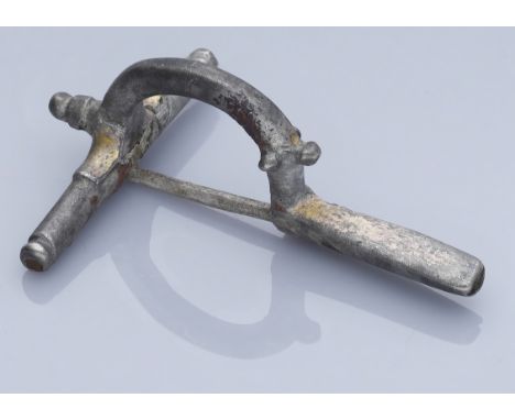 Roman, Roman, A gilt-silver crossbow brooch, 3rd century AD, 5cm long by 3.5cm wide; circular head knob, extended rounded win