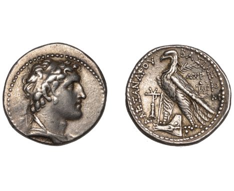 Greek Coinages, SELEUKID KINGS OF SYRIA, Alexander I Balas (152-145), Tetradrachm, Tyre, yr 164 [149-8], diademed and draped 