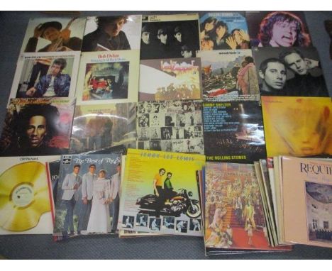 Records - Decca's Rolling Stones 'Through the Past, Darkly' Lp, Parlophone's Beatles With the Beatles, LP, Atlantic's Led Zep