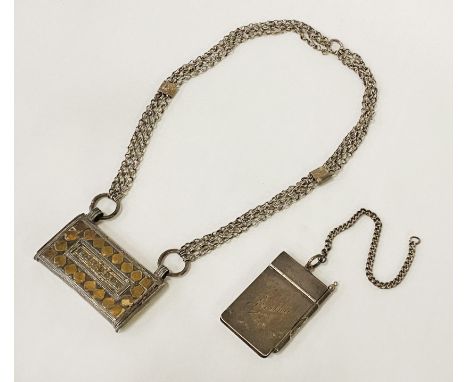 SILVER NOTE BOOK &amp; ANOTHER SILVER ITEM - 5 OZS APPROX