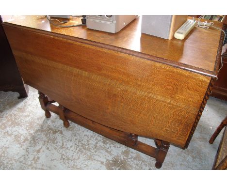 Golden oak drop leaf gate leg table 