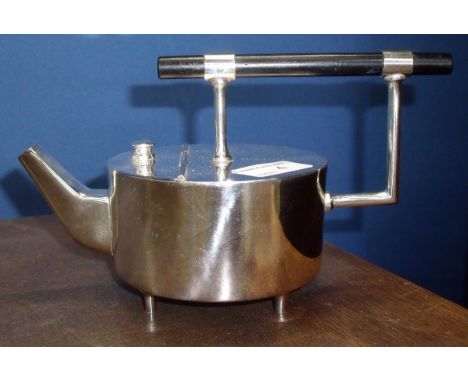 Silver plated Christopher Dresser style teapot 