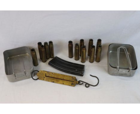 A Collection Of Militaria To Include A 1945 Mess Tin , Two 1992 Mess Tins All Marked With The Broad Arrow, A Set Of World War