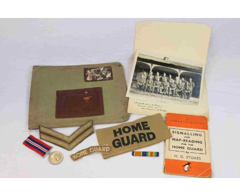 A Collection Of Military Item Relating To The 5th (Bath City) Battalion Of The Somerset Home Guard No.1 Company, B Platoon To